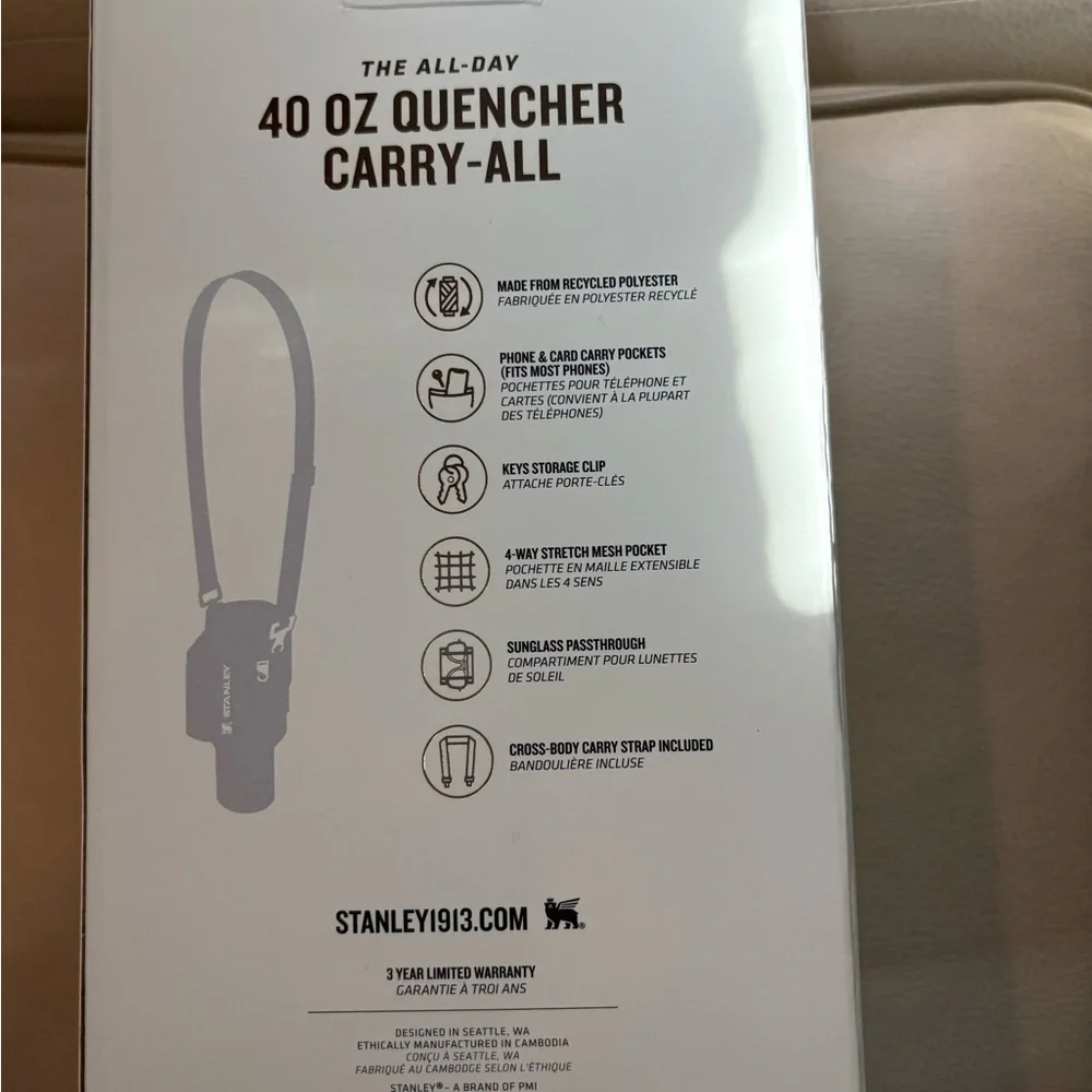 Stanley Rose 40 oz Quencher Carry-All - Picture 2 of 4